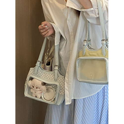 準備上岸的錢一波|小清新二次元穀子單肩包10cm娃包痛包日常百搭