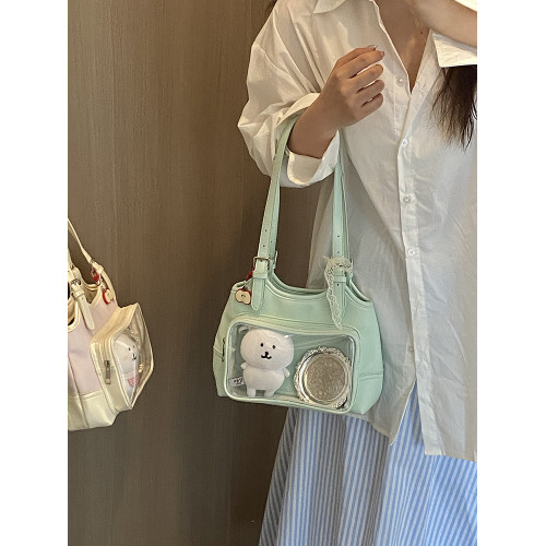 準備上岸的錢一波|小清新二次元穀子單肩包10cm娃包痛包日常百搭