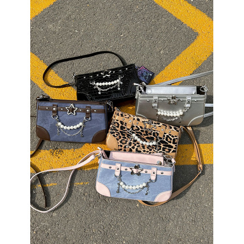 嗚咚小鋪原創百搭斜背透明小食量吧唧二次元痛包包女【荒野甜心】