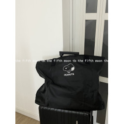 thefifthmoon可愛卡通小狗大容量旅行袋含可拆內袋衣物收納包可攜式