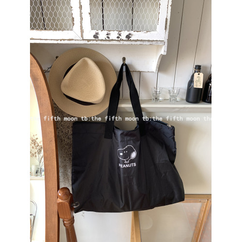 thefifthmoon可愛卡通小狗大容量旅行袋含可拆內袋衣物收納包可攜式