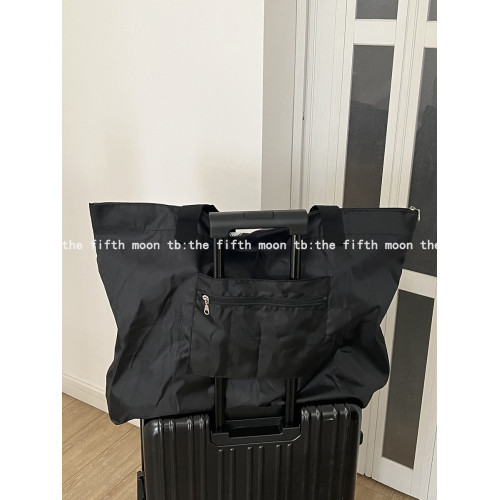 thefifthmoon可愛卡通小狗大容量旅行袋含可拆內袋衣物收納包可攜式