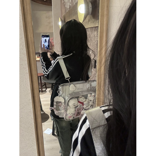 AORDA 演唱會暗格痛包追星藏燈牌包二次元雙肩外出大容量斜背娃包