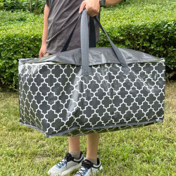 出口強貨83L巨大容量加厚編織防潮防霉儲物袋 手提搬家行李打包袋