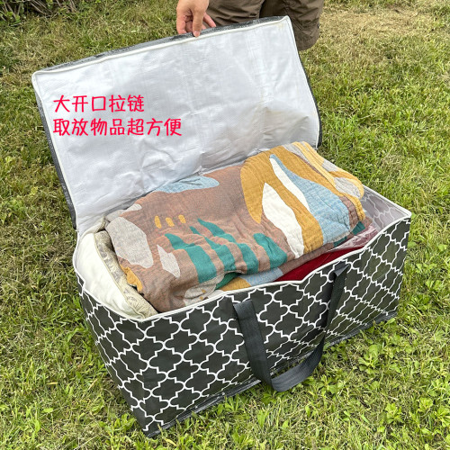 出口強貨83L巨大容量加厚編織防潮防霉儲物袋 手提搬家行李打包袋