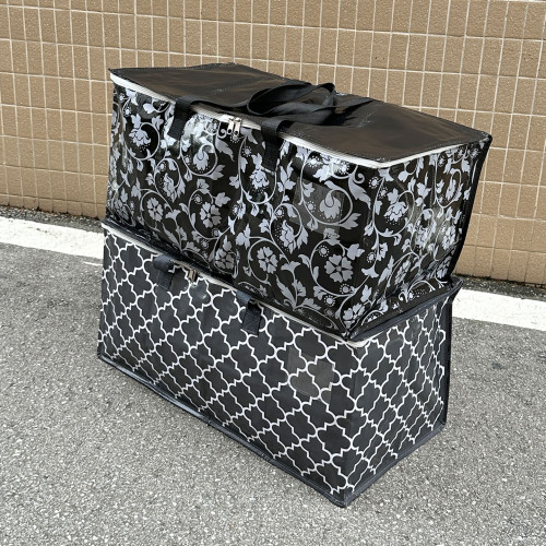 出口強貨83L巨大容量加厚編織防潮防霉儲物袋 手提搬家行李打包袋