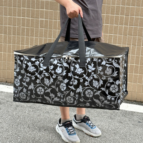 出口強貨83L巨大容量加厚編織防潮防霉儲物袋 手提搬家行李打包袋