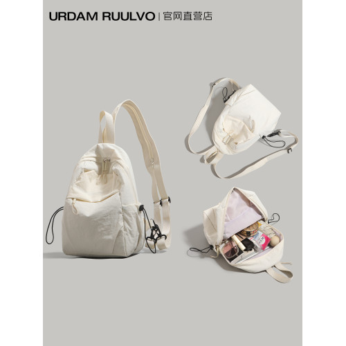 UR多功能兩用胸包男女2025新款休閒戶外登山小後後背包輕便旅行斜後後背包