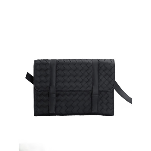 X&BV單肩包男真皮休閒編織男包斜後後背包繙蓋郵差包商務時尚牛皮後後背包