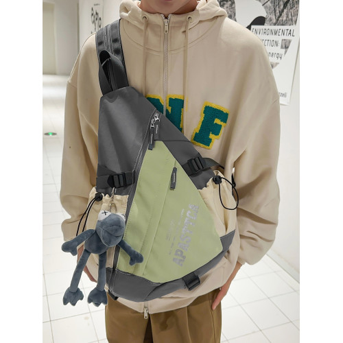 潮酷男女情侶弓箭包大胸包帆布雙肩包輕便大容量斜後後背包戶外單肩包 潮酷男女情侶弓箭包大胸包帆布雙肩包輕便大容量斜後後背包戶外單肩包