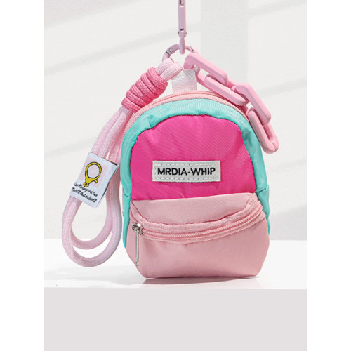 迷你小書包耳機收納包鑰匙釦零錢口紅證件收納包多巴胺包包掛件 迷你小書包耳機收納包鑰匙釦零錢口紅證件收納包多巴胺包包掛件