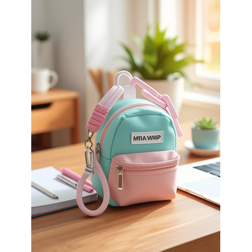 迷你小書包耳機收納包鑰匙釦零錢口紅證件收納包多巴胺包包掛件 迷你小書包耳機收納包鑰匙釦零錢口紅證件收納包多巴胺包包掛件