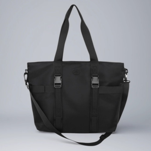 大容量斜後後背包男潮牌單肩包大學生上課手提包休閒電腦包時尚托特包