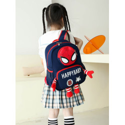 蜘蛛人書包出遊幼兒園男孩3-5嵗時尚可愛卡通兒童中大班雙肩後後背包4