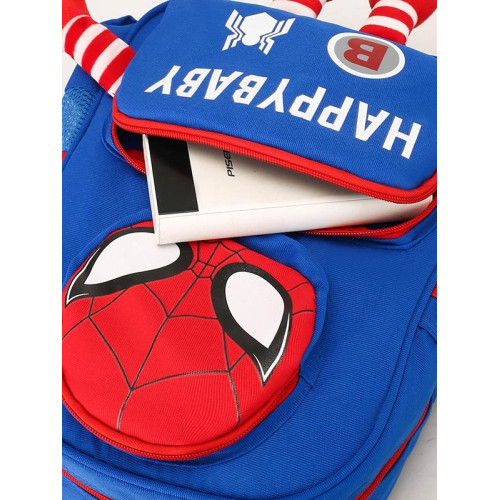 蜘蛛人書包出遊幼兒園男孩3-5嵗時尚可愛卡通兒童中大班雙肩後後背包4