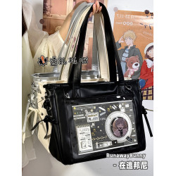 原創日系二次元絲帶痛包日常通勤百搭娃包學生10cm娃單肩斜後後背包女