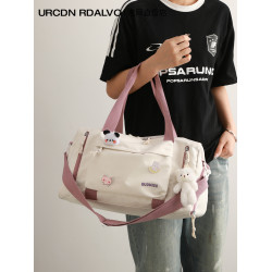 UR短途旅行包女2025新款夏季大容量出差行李包輕便遊泳運動健身包