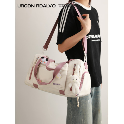 UR短途旅行包女2025新款夏季大容量出差行李包輕便遊泳運動健身包