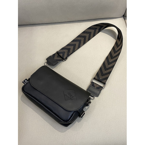 潮牌男士單肩包2025新款日系時尚潮流斜後後背包軟皮男女休閒小包ins