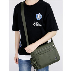 【6隔層】大容量男士斜後後背包商務旅行包防水耐磨單肩斜後後背包工具包