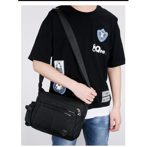 【6隔層】大容量男士斜後後背包商務旅行包防水耐磨單肩斜後後背包工具包