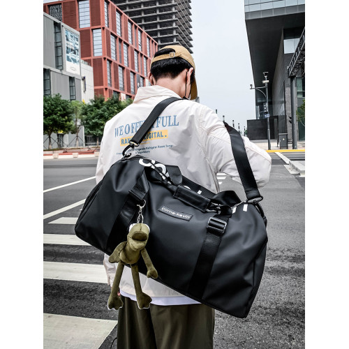 短途旅行包男手提包女出差超大容量旅遊包行李包袋乾濕分離健身包