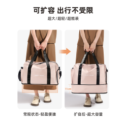 短途旅行包女士輕便大容量出差旅遊外出時尚高顔值手提行李健身包