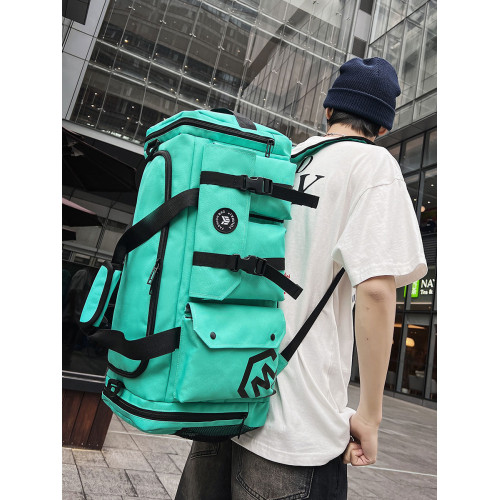 旅行包男款大容量雙肩包後後背包旅遊斜後後背包手提行李包防水運動健身包