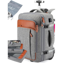 拉桿旅行袋可登機免托運雙肩後後背包學生行李包20寸大容量防水男女款