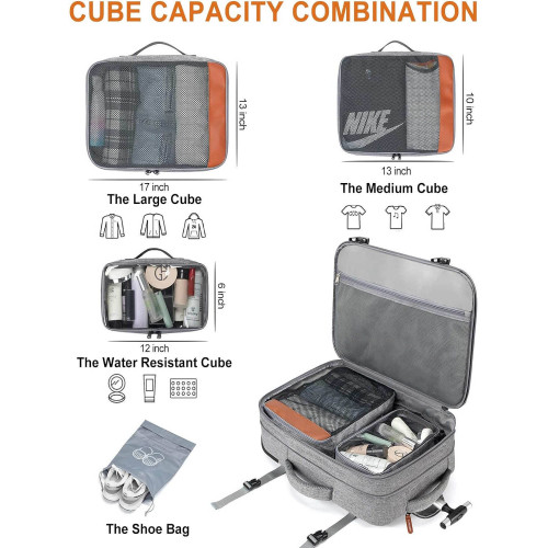 拉桿旅行袋可登機免托運雙肩後後背包學生行李包20寸大容量防水男女款
