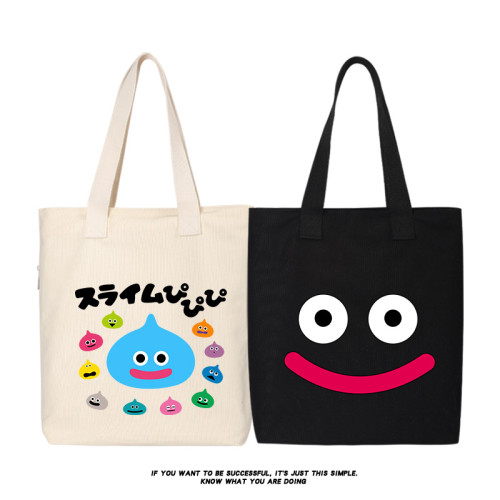 秀洛勇者鬥惡龍Slime史萊姆ns遊戯帆布包單肩斜背後後背包簡約手提袋