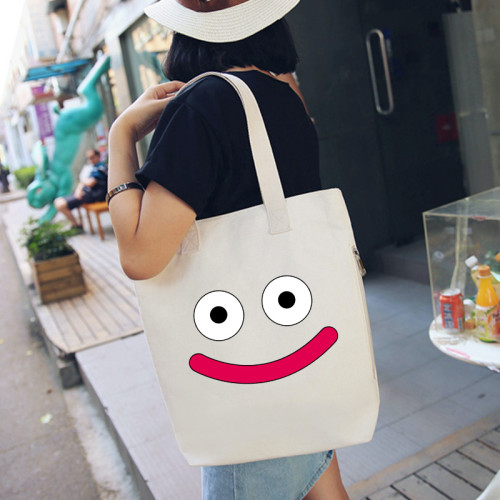 秀洛勇者鬥惡龍Slime史萊姆ns遊戯帆布包單肩斜背後後背包簡約手提袋