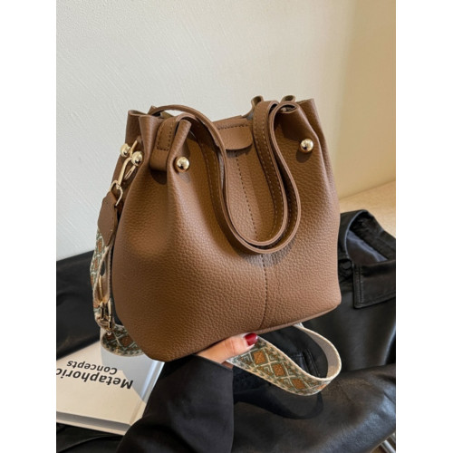 高級感包包女士2025新款時尚流行上班手拎包大容量單肩斜背水桶包