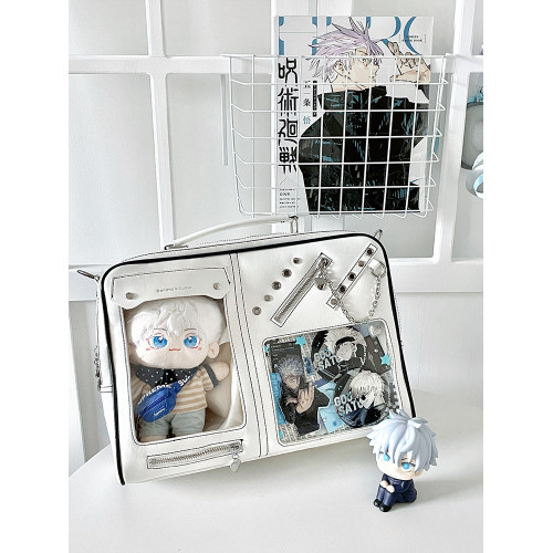 香蕉家原創設計新品奇跡櫥窗雙痛窗可娃可痛痛包大食量斜背電腦包