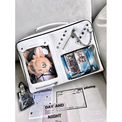 香蕉家原創設計新品奇跡櫥窗雙痛窗可娃可痛痛包大食量斜背電腦包