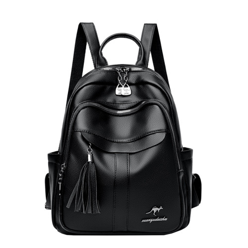 真皮雙肩包女2026時尚新款大容量百搭包包頭層牛皮軟皮韓版後後背包潮