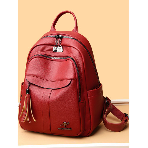 真皮雙肩包女2026時尚新款大容量百搭包包頭層牛皮軟皮韓版後後背包潮