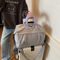 大容量旅行包女短途出差行李包男輕便手提包運動健身包待産收納袋