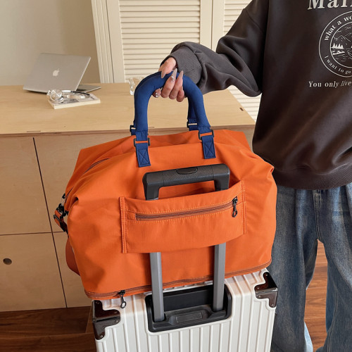 大容量旅行包女短途出差行李包男輕便手提包運動健身包待産收納袋