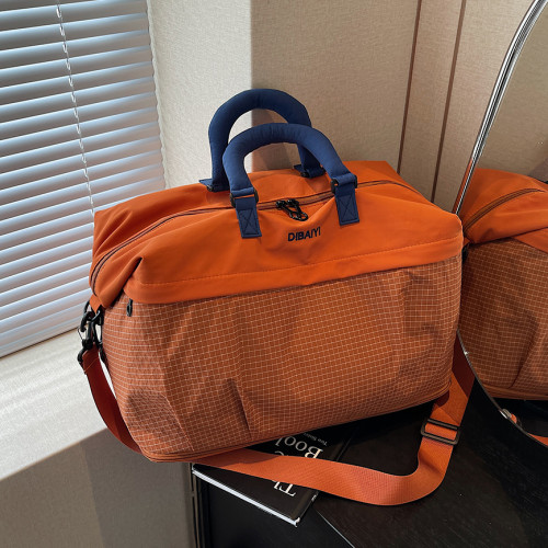 大容量旅行包女短途出差行李包男輕便手提包運動健身包待産收納袋