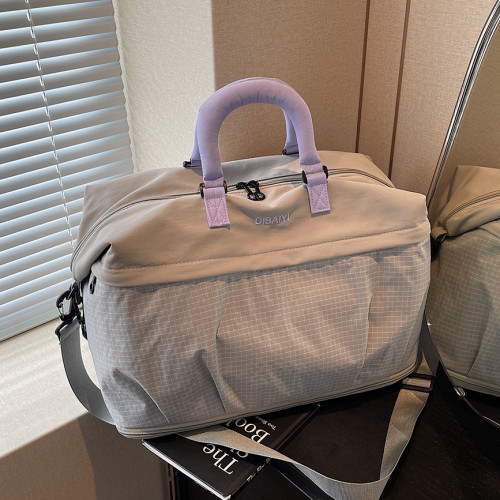 大容量旅行包女短途出差行李包男輕便手提包運動健身包待産收納袋