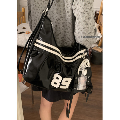 千禧風包包女2025新款潮小衆時尚雙肩後後背包大容量單肩托特包通勤包