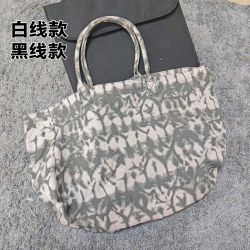 新款瑜珈包單肩包帆布包男女通用大容量購物袋運動健身包