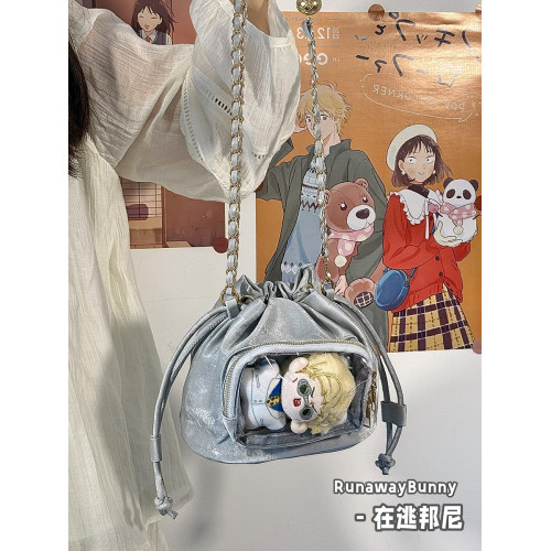 日常基礎二次元水波紋透明通勤單肩斜後後背包穀子吧唧小食量痛包娃包 日常基礎二次元水波紋透明通勤單肩斜後後背包穀子吧唧小食量痛包娃包