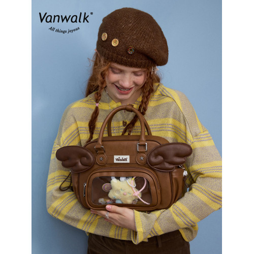 VANWALK幸運星 品牌原創少女中小食量吧唧痛包書包日常通勤雙肩包 VANWALK幸運星 品牌原創少女中小食量吧唧痛包書包日常通勤雙肩包