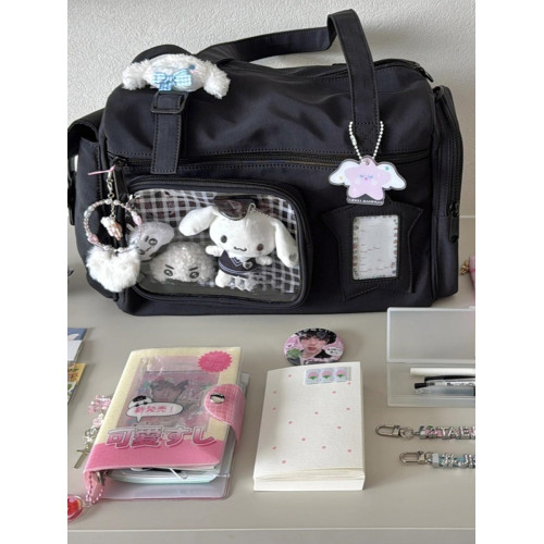 2026秋冬尼龍大容量娃包痛包通勤旅行袋二次元百搭手提單肩製服包