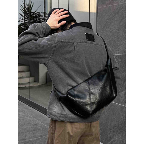 YUEN高級感ins簡約復古餃子包可頌托特腋下包休閒大容量韓系街頭