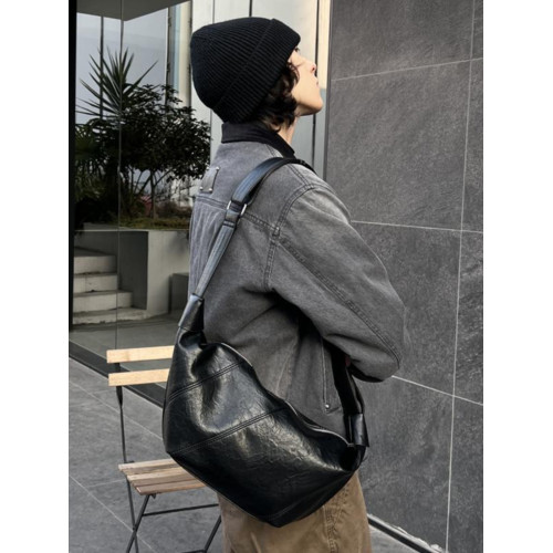 YUEN高級感ins簡約復古餃子包可頌托特腋下包休閒大容量韓系街頭