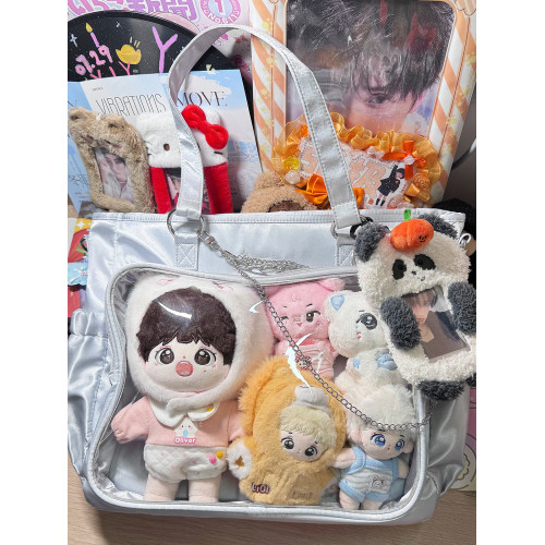 AORDA 追星痛包雙肩演唱會藏燈牌支架包暗格痛大容量斜背20cm娃包