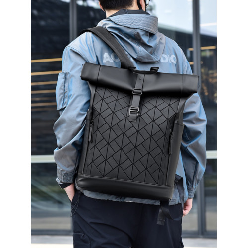 雙肩包男士後後背包大容量電腦包大學生通勤書包防水潮牌女休閒旅行包